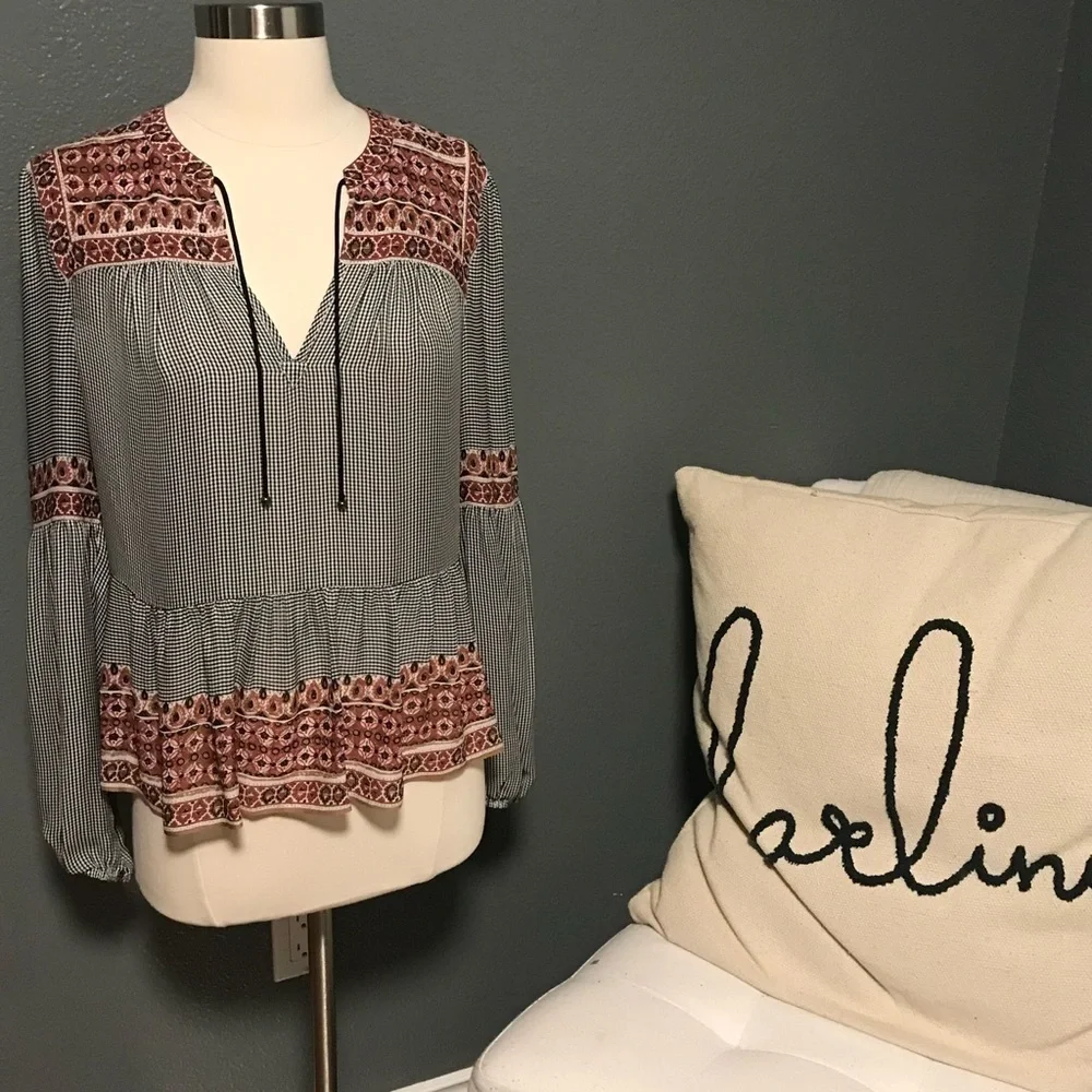 Veronica Beard silk Rosie top size 6 - Picture 4 of 9